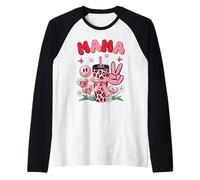 Pink Leopard Mama Shirt Funny Tumbler XOXO Peace Hearts Mom Raglan Baseball Tee