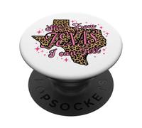 Pink Leopard She's From Texas I Can Tell PopSockets Adhesive PopGrip