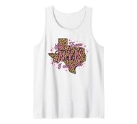 Pink Leopard She's from Texas I Can Tell Tank Top