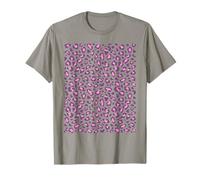 Pink Leopard Spots Print T-Shirt