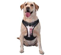 Pink Letter p Large Printed pet Traction Vest for Pets to wear When Walking The Dog or Climbing Mountains