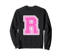 Pink Letter R Monogram Initial for First Name Last Name R Sweatshirt