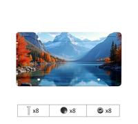 Pink License Plate Frame Autumn Reflections In The Mountains License Plate Bronco License Plate Frame Girly License Plate Fra