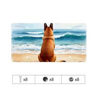 Pink License Plate Frame Dog Watching Waves On The Beach License Plate Bronco License Plate Frame Girly License Plate Fra