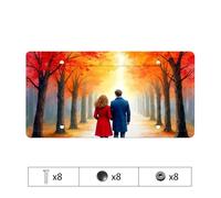 Pink License Plate Frame Romantic Walk In Autumn License Plate Silver License Plate Frame License Plate Frames Bl