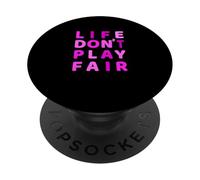 Pink Life Don't Play Fair Pink Graphic PopSockets Adhesive PopGrip