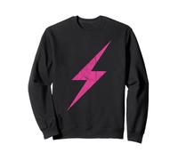 Pink Lightning Bolt Of Feminism And Power - vintage Sweatshirt
