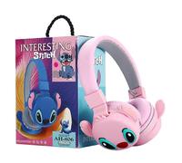 (Pink) Lilo & Stitch Cute Kids Boys Girls Foldable Wireless Headphones Ear Pads Headset
