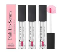 Pink Lip Serum Plumper, Color Changing Lip Gloss, Pink Lip Serum Plump Gorgeous Glow of Lips, Pink Lip Serum Plumping, Moisturizing Repair Lip Gloss, Tinted Lip Balm, Hydrating Lip Stain (3PCS, 5.5g)