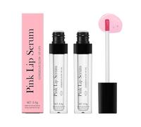 Pink Lip Serum Plumper, Pink Lip Serum Booster, Hydrating Lip Glow Oil, Nourishing Glossy Long Lasting Moisturising Transparent Plumping LipSerum, Moisturizing Repair Lip Gloss (2PC)