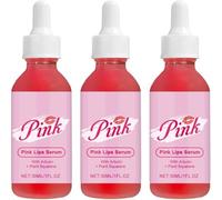 Pink Lip Serums for Dry and Dark,Deep Hydration, Conditioning LipSerum Moisturizer Help Fade Lips Discoloration with Alpha Arbutin & Aloe Vera