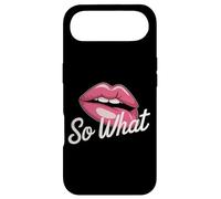 Pink Lips So What | Sarcastic Edgy Girl Power Graphic Case for iPhone Air