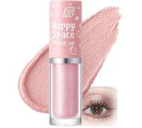 Pink Liquid Eyeshadow With Shimmering Glitter Finish - Long Lasting Waterproof Smudge Proof Makeup Stick For Day And Night Wear, Precision Applicator, Sparkling Eyes Makeup, Radiant Shimmer Effect,