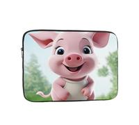 Pink Little Pig Laptop Sleeve for Women Men, 12 Inch Waterproof Laptop Bag Lightweight Notebook Computer Cover Bag