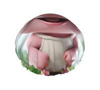 Pink Little Pig Shower Cap For Women Reusable Double Layers Bathing Bath Cap Hair Caps Waterproof Elastic Band Ladies Spa Salon Shower Hat Hair Caps