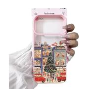 Pink London Bus Christmas Scene Aesthetic Y2K TPU Custom Compatible With iPhone 7 7S 8 SE 2020 X XR XS 11 12 13 14 15 16 16E 17 Air Pro Max Plus Mini Case Design Personalised Name Cover Silicone