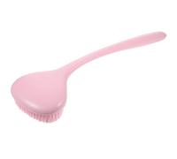 Pink Long Handled Back Scrubber Bath Brush for Shower Cleaning | PP and Pbt Build, Comfortable to Hold with Hanging Lanyard, Comfortable Touch, Deep Skin Surface Cleaning