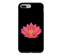 Pink Lotus Flower Lotus Pose Meditation Yoga Namaste Zen Case for iPhone 7 Plus/8 Plus