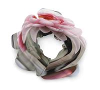 Pink Lotus Flower Scrunchies for Women Neutral No Damage Hair Ties Soft Ponytail Holder Gentle Elastic Hair Bands Gentle On Hair Scrunchies for All Hair Types Fashion Hair Bands