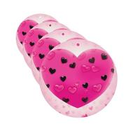 Pink Love Heart Car Air Freshener Cards for Women Men 4 Pack Cute Car Accessories Long Lasting Scent Car Diffuser Hanging Auto Aromatherapy Tablets Car Fresheners Gifts