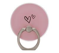 Pink Love Hearts Phone Ring Holder Grip Finger 360 Mount Stand Mobile Universal Loop for All Smartphones