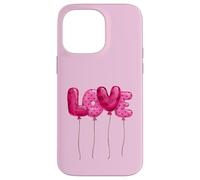 Pink "Love" Word Balloon Letters Case for iPhone 14 Pro Max