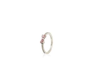 Pink Luminous Bow Ring - female - Pandora - Rings - Gray - 52 MM - Accessories 52 MM