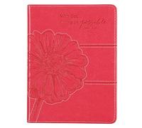 Pink Lux-leather Journal With God Matt 19:26