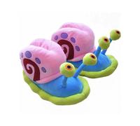 (Pink, M(34-36)) Spongebob Squarepants Gary The Snail Plush Shoes Cartoon Slippers Christmas Gift