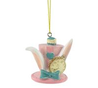 Pink Mad Hatters Hat | Alice in Wonderland | Christmas Ornament | Gisela Graham