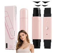 Pink Magnetic 4-in-1 Eyeliner Pen with Wing for Defined Cat Eyes - Long-Lasting Waterproof, Smudge-Proof & Quick-Dry Formula, Rotating Dual-Tip Design for All Eye Shapes (Black)