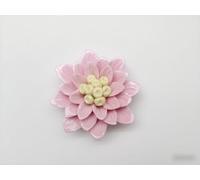 Pink,Magritte, 2.76" Handcrafted Ceramic Flowers Wall Art Décor, Vintage-Inspired Ceramic Bouquets ,Whimsical Wall Ceramics,Elegant Blooms,Handmade Plant for Your Walls Decor with a Timeless Touch