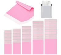 Pink Mailing Bags Mixed Sizes Vinted Shipping Bags Postage Bags for Clothes,50pcs Strong Packaging Bag Poly Postal Self Seal Bag,Parcel Bag Delivery Bags Mailing Plastic Envelopes for Posting Clothes