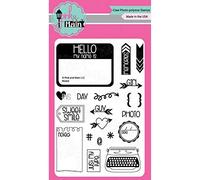 Pink & Main Clear Stamps 4 x 6-inch Noted, Acrylic, Multicoloured, 0.09 x 4.42 x 8.65 cm