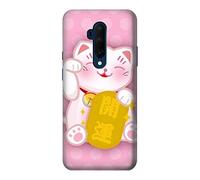 Pink Maneki Neko Lucky Cat Case Cover For OnePlus 7T Pro