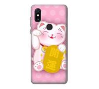 Pink Maneki Neko Lucky Cat Case Cover For Xiaomi Mi Mix 3