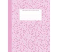 Pink Marble Composition Notebook College Ruled: Aesthetic Student Planner, 100 Sheets (200 Pages), 7.5" x 9.25"