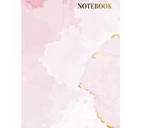 Pink Marble Graph Paper Notebook: Large A4 Size (8.5 x 11 in), 80 Pages, Aesthetic Pink and Gold Stone Cover for School, Office and Math