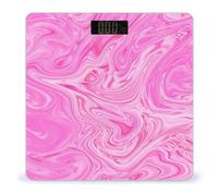 Pink Marble Pattern Digital Bathroom Scale Print Body Scales Weighing Scales For Home Women Men Gift