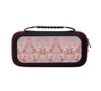 Pink Marble Texture Portable Travel All Protective Bag Soft Lining for Switch Console Pro Controller Accessories