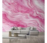 Pink Marble Wallpaper for Living Room, Modern Abstract Texture Wall Mural for Bedroom 366x254 cm, Non-Woven Photo Wallpaper, Home Decor D&O39
