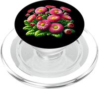 Pink Marguerite Daisy Flowers Floral Design Shapes Mania PopSockets PopGrip for MagSafe