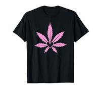 Pink Marijuana Pot Leaf CBD Cannabis Women's Weed Cute T-Shirt