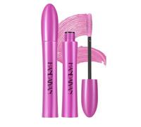 Pink Mascara,5D Silk Fiber Eyelash Volume with Soft Brush, Lash Sensational Volumizing,Long-Lasting Waterproof No Smudge with False Lash Effect(Pink)