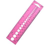 Pink Measure Ruler,Plastic Inch All in One Crochet Hook Craft for Knitting Needles Sewing Ruler Needle Gauge Sewing Arts,Crafts and Sewing,Tape Measures and Rulers,Sewing Rulers