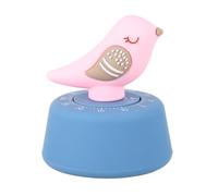 Pink Mechanical Kitchen Timer for Boys and Girls, Pp Manual Alarm Clock