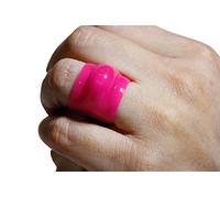 Pink medium to fit ring size j-m wedding ring guard safe protector protection