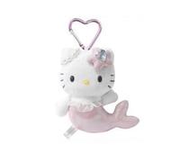(Pink Mermaid) Hello Sanrio Kitty Plush Keychain Pendant Sparkling Unicorn Mermaid Design