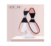 (Pink mesh, 16*42) Free your hands 1-2 years old baby belt coaxing artifact stool strap baby horizontal front holding diagonal holding