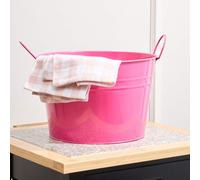 Pink Metal Bucket | Rhombus